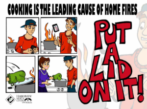 Burn Safety Awareness Image Put a Lid On It